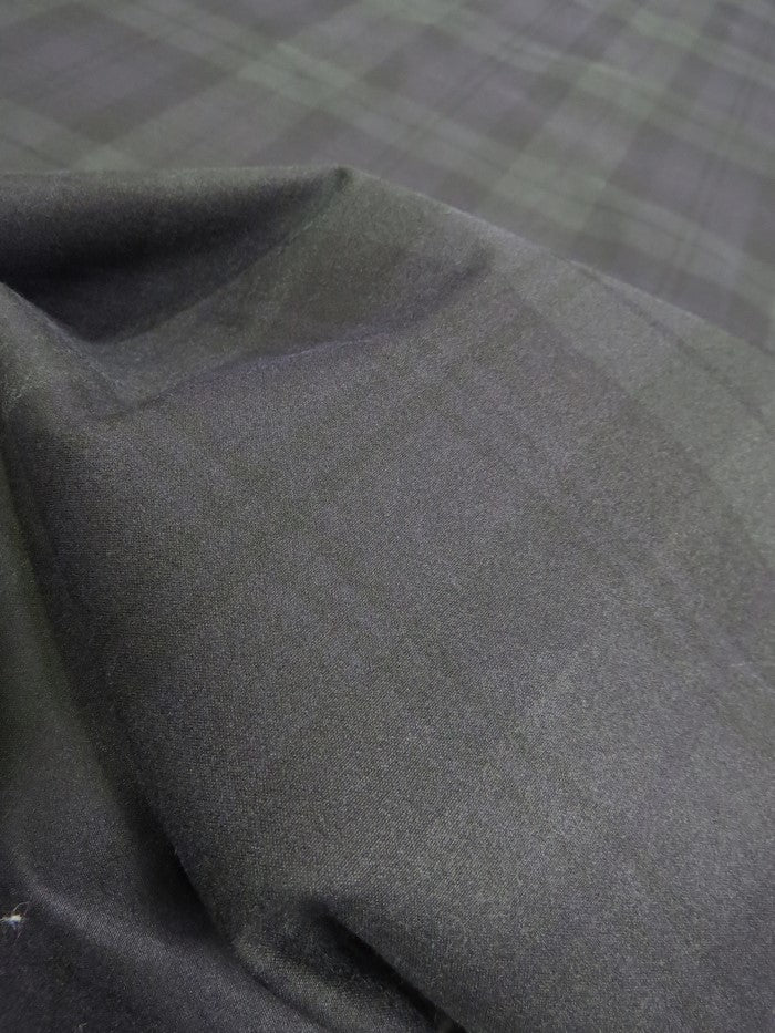 100% Waxed Cotton Tartan Plaid Canvas Fabric / Blackwatch / Sold By The Yard - Image 3