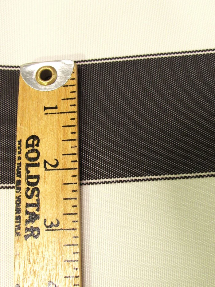 2 Tone Stripe Deck Canvas Outdoor Waterproof Fabric / Aqua/White / Sold By The Yard Closeout!!! - Image 7