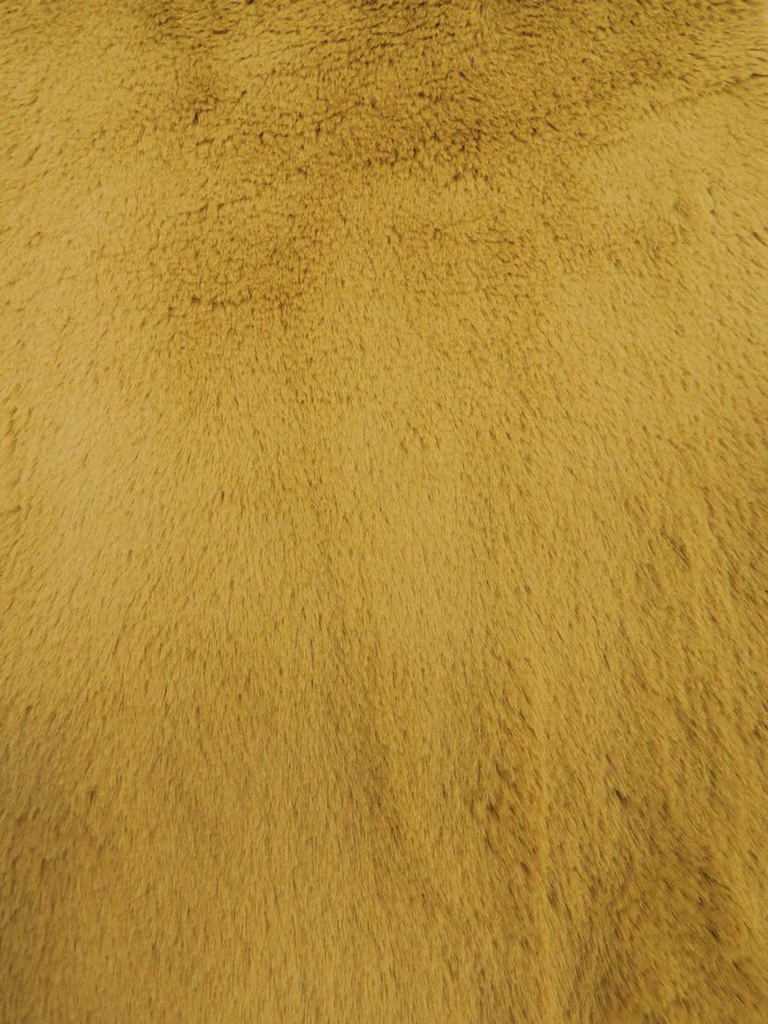 30 Yard Roll of Arctic Rabbit Minky / Camel - Image 2