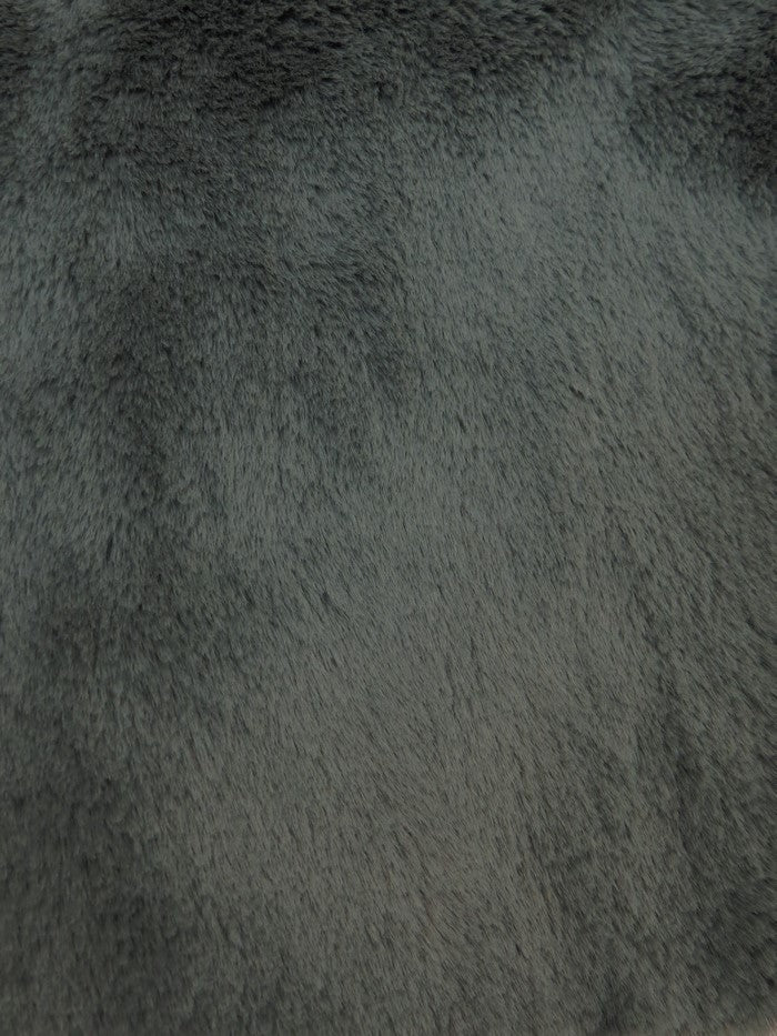 30 Yard Roll of Arctic Rabbit Minky / Gray - Image 2