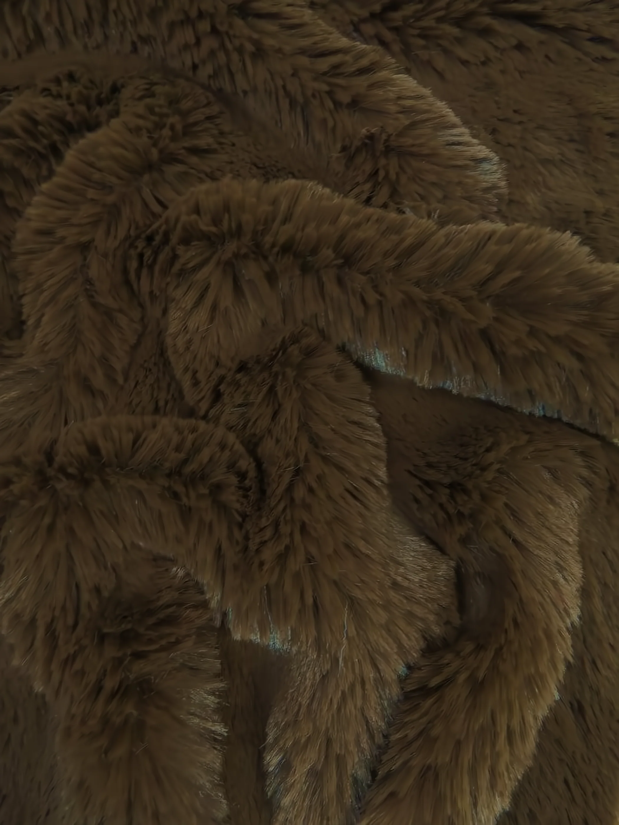 30 Yard Roll of Arctic Rabbit Minky / Light Brown