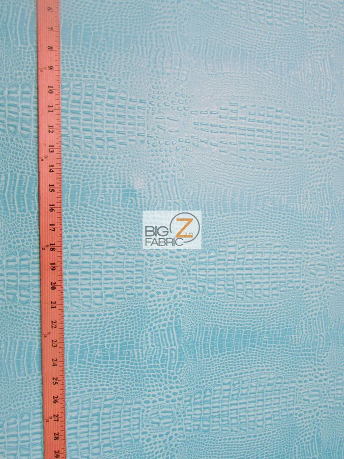 Crocodile Marine Vinyl Fabric - Auto/Boat - Upholstery Fabric / Bubble Gum / By The Roll - 30 Yards - Image 3