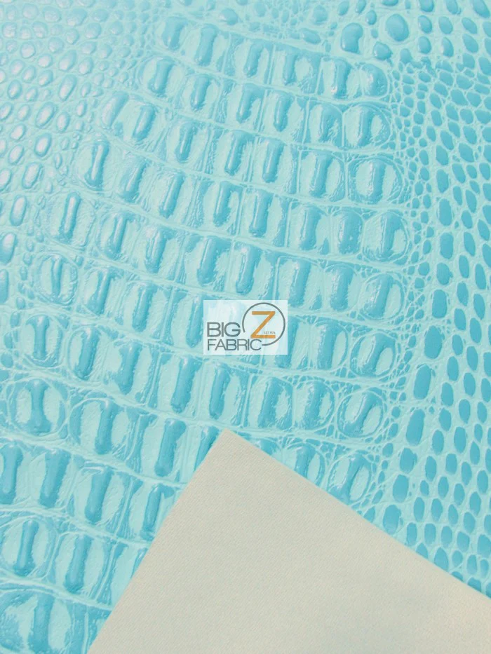 Crocodile Marine Vinyl Fabric - Auto/Boat - Upholstery Fabric / White / By The Roll - 30 Yards - Image 5