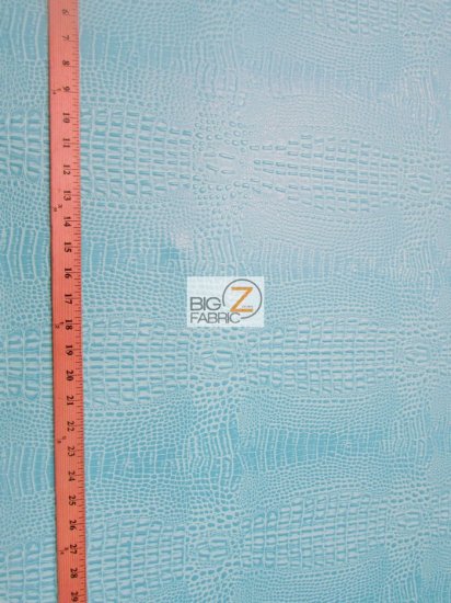 Crocodile Marine Vinyl Fabric - Auto/Boat - Upholstery Fabric / Mystic Blue / By The Roll - 30 Yards - Image 6