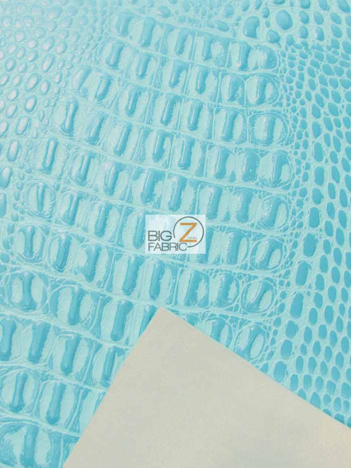 Bubble Gum Crocodile Marine Vinyl Fabric / Sold By The Yard - Image 5