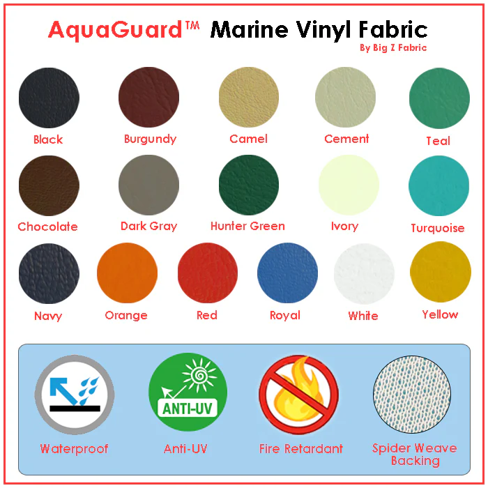 Royal Blue Marine Vinyl Fabric / Sold By The Yard - Image 5