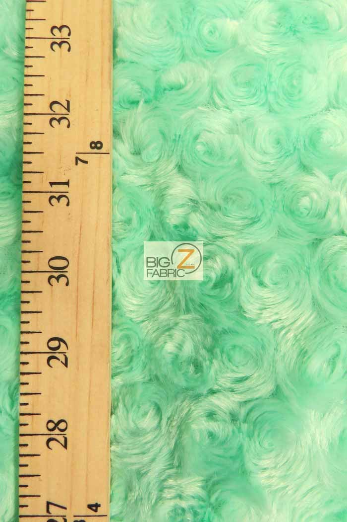 Banana Minky Rose/Rosette Floral Baby Soft Fabric / Sold By The Yard - Image 2