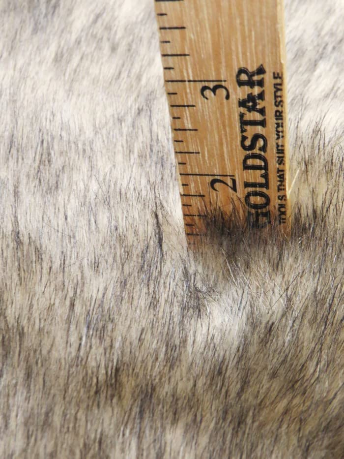 Cali Coyote Animal Faux Fur / Sold By The Yard - Image 4