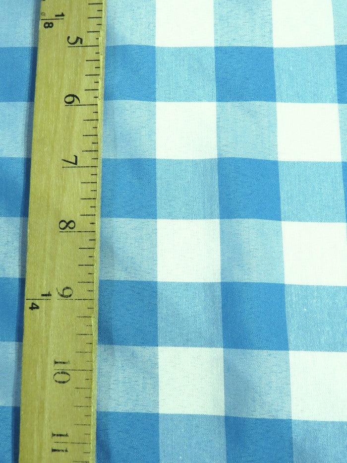 Checkered Gingham Poly Cotton Printed Fabric / Red / Sold By The Yard - Image 2