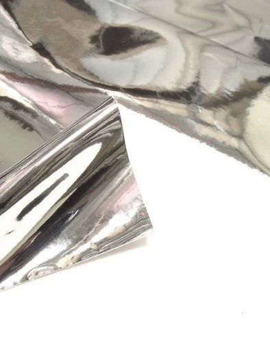 Chrome Mirror Reflective Vinyl Fabric / Pink / By The Roll - 30 Yards - Image 3