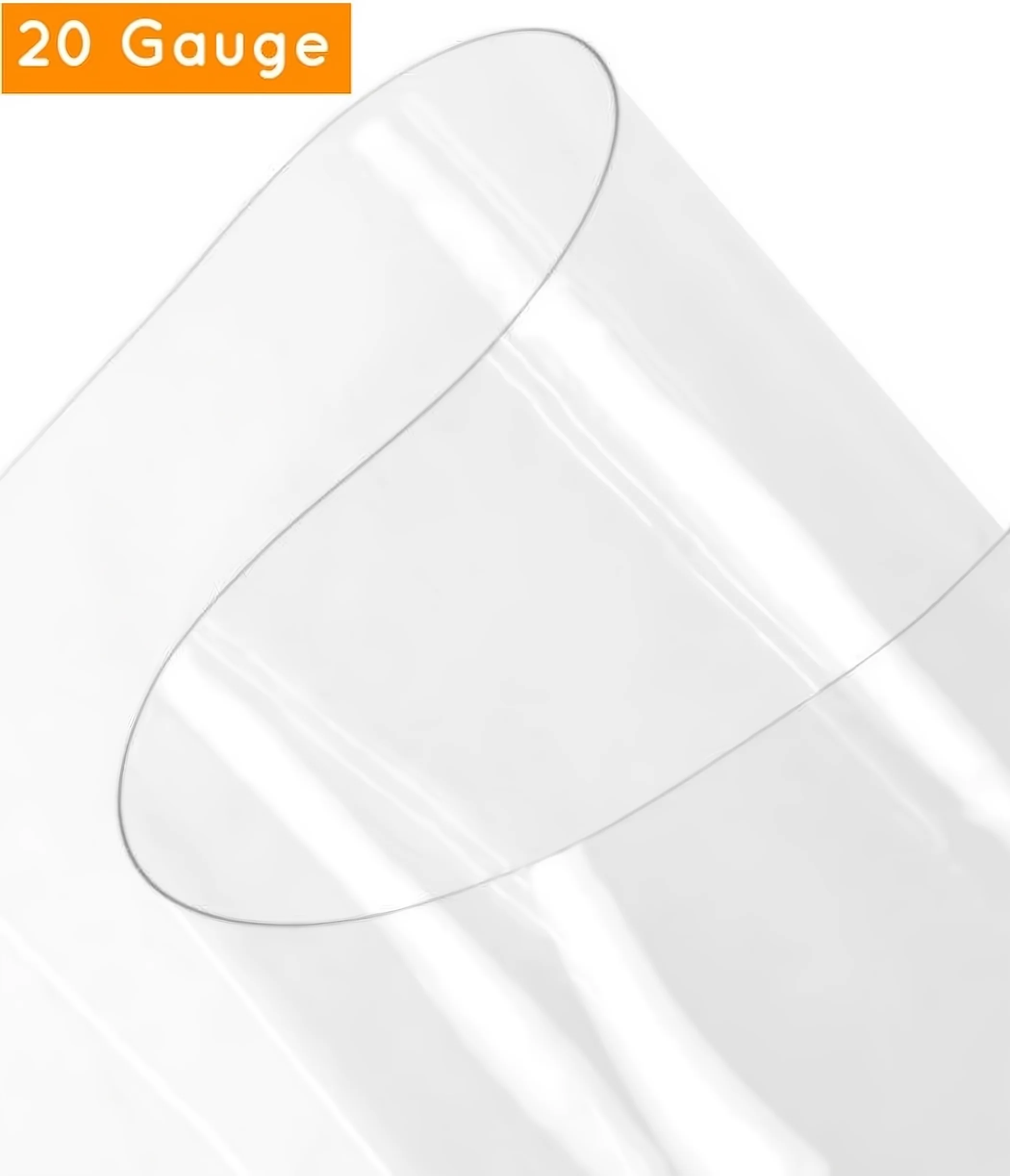 Clear Plastic Vinyl Fabric (Marine Grade) / 20 Gauge / By The Roll - 60 Yards