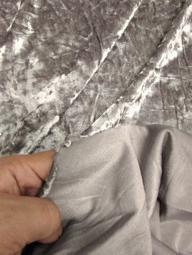 Crushed Stretch Velvet Costume Fabric / Lavender / Sold By The Yard - Image 4