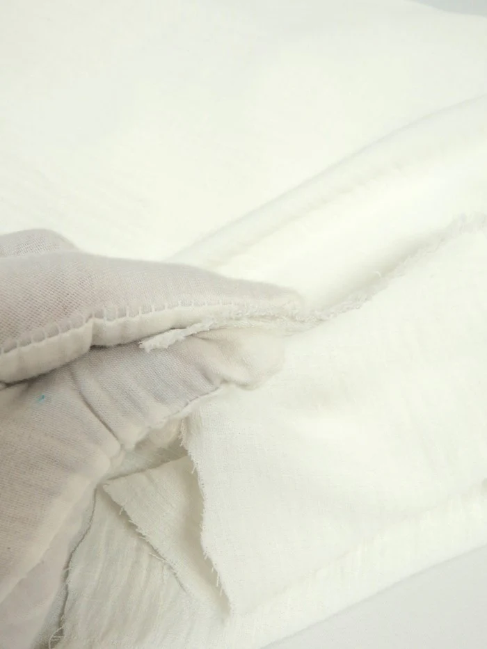 Distress Imitation Linen Fabric / Lavender / Sold By The Yard - Image 4