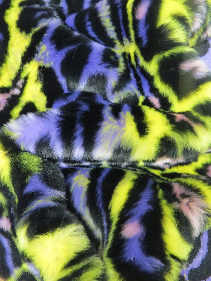 Ecoshag Hippie Jaguar Faux Fur Fabric / City of Angels - Image 2