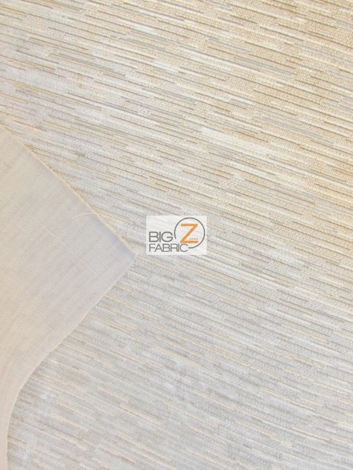 Famous Luxury Vector Stripes Upholstery Fabric / Sand / Sold By The Yard - Image 3