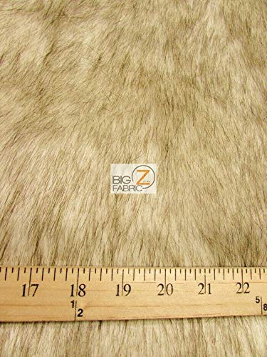 Latte Dire Wolf Animal Coat Costume Faux Fur Fabric / Sold By The Yard - Image 2