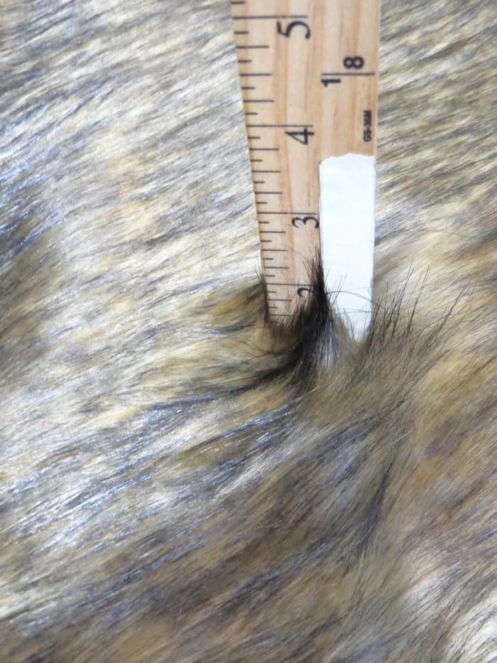 Vintage Wolf Animal Coat Costume Faux Fur Fabric / Sold By The Yard - Image 4