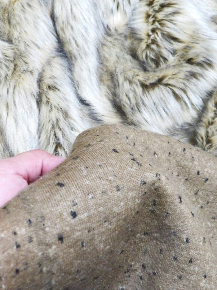 Baby Tundra Wolf (New Lot) Animal Short Pile Coat Costume Faux Fur Fabric / Sold By The Yard - Image 4
