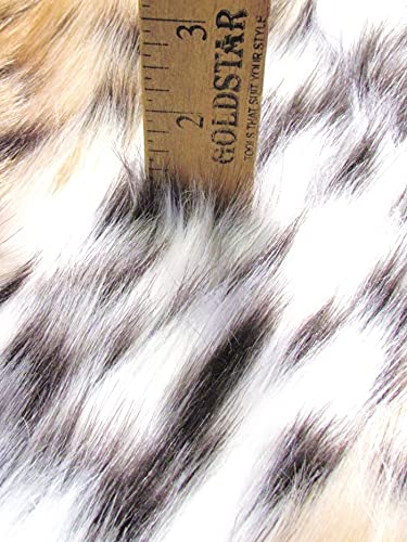 Canadian Lynx Animal Short Pile Coat Costume Faux Fur Fabric / Sold By The Yard - Image 4