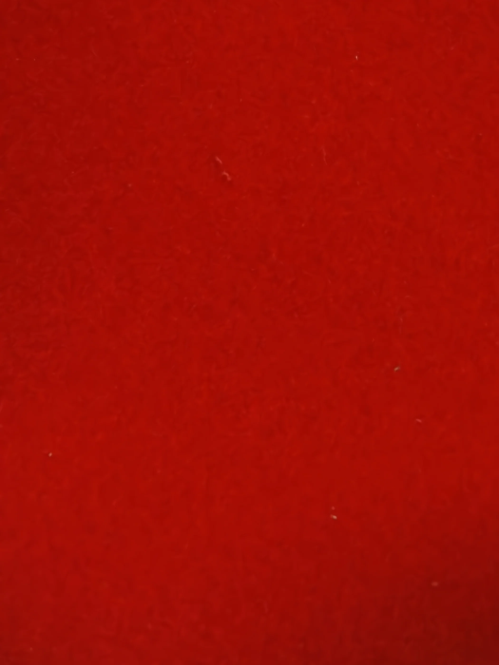FIRE RED Heat Transfer Apparel Flocking Suede PVC Backed Fabric / Sold by the Yard