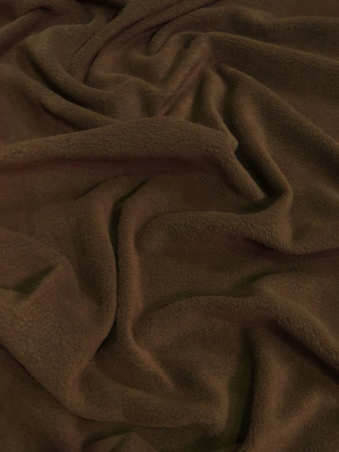 Fleece Fabric Solid / Brown / 30 Yard Roll