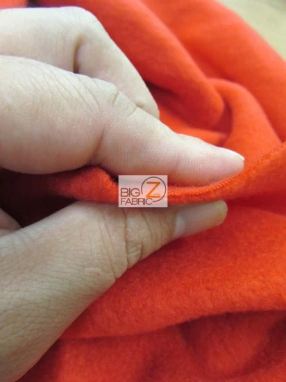 Solid Fleece Fabric / Silver - Image 4
