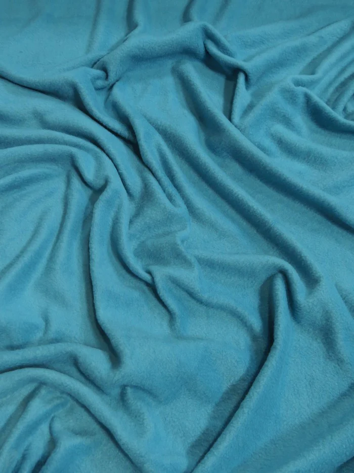 Fleece Fabric Solid / Turquoise / 30 Yard Roll