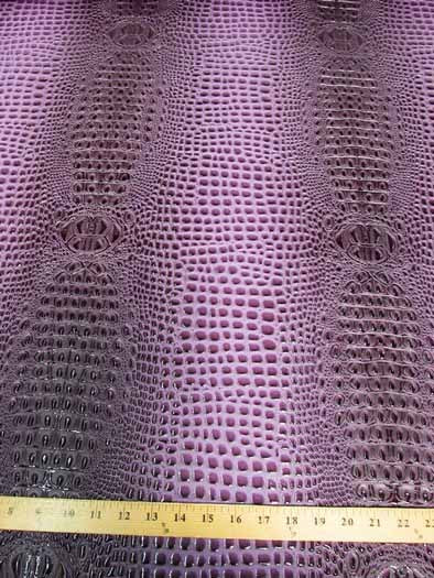 Fiji Turquoise Florida Gator 3D Embossed Vinyl Fabric / Sold By The Yard - Image 2