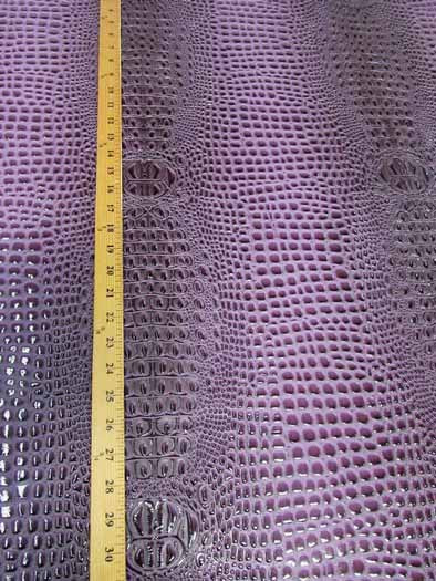 Fiji Turquoise Florida Gator 3D Embossed Vinyl Fabric / Sold By The Yard - Image 5