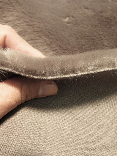 Half Shag Faux Fur Fabric (Beaver)(Knit Backing) / Amber / EcoShag 15 Yard Bolt - Image 5