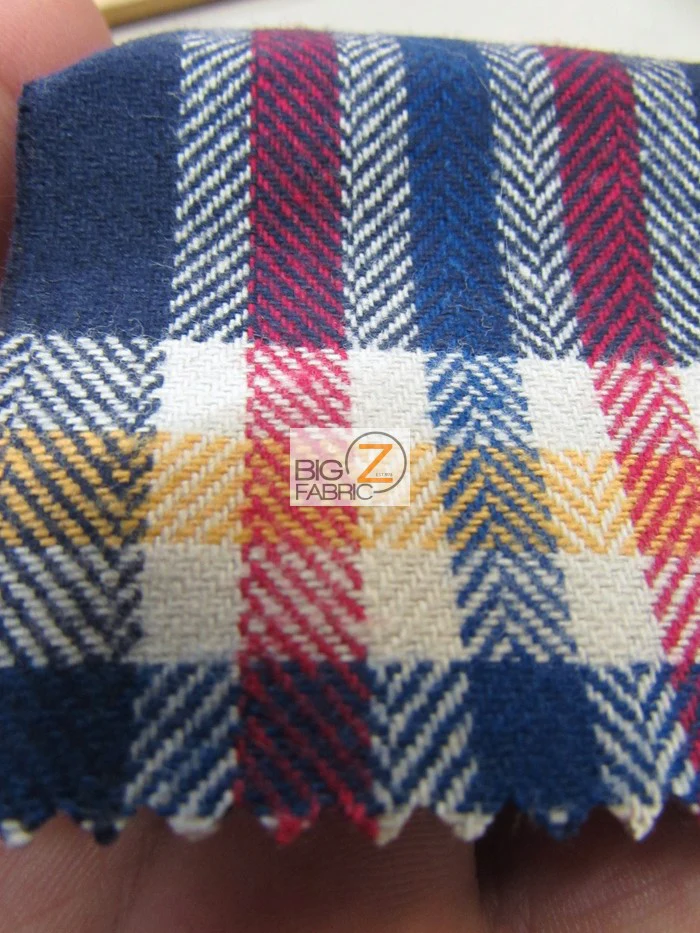 Heavy Tartan Plaid Uniform Apparel Flannel Fabric / Buffalo Red/Black / Sold By The Yard - Image 3
