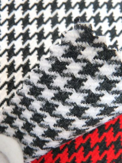Houndstooth Upholstery Fabric / Charcoal/Gray / Sold By The Yard - Image 3