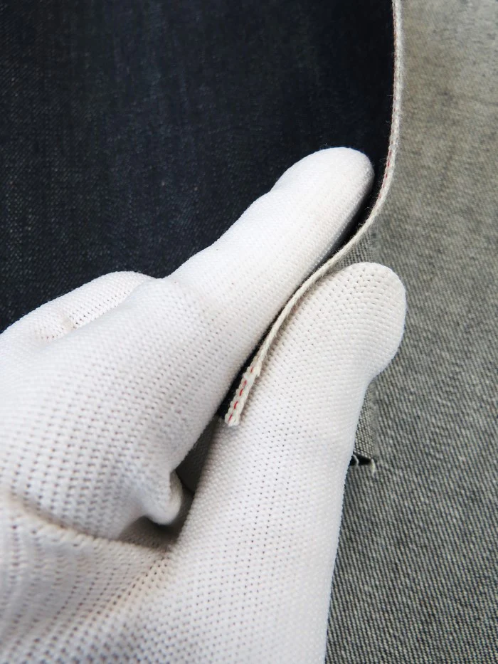 INDIGO JAPANESE SELVEDGE DENIM - RED/WHITE WIDE TICKER 11.5OZ - Image 2