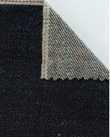 INDIGO-NEP Custom-Milled Prototype18oz-Heavyweight Wool-Blend Rainbow-Nep-Weft Selvedge Denim 18OZ 84% COTTON/16% WOOL