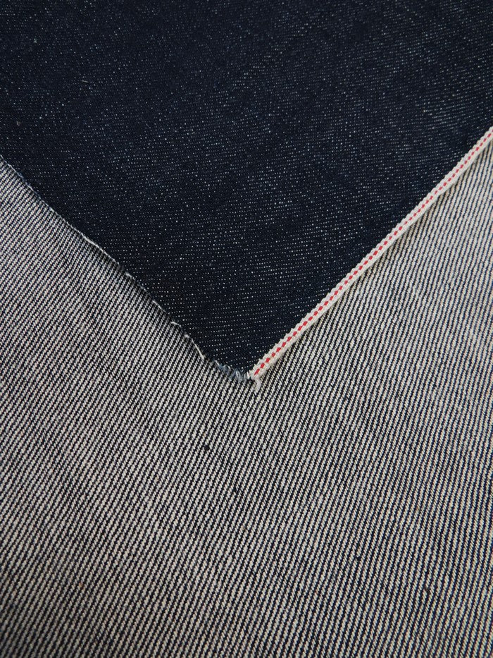 INDIGO USA SELVEDGE DENIM - RED/WHITE TICKER 13.5OZ - Image 3