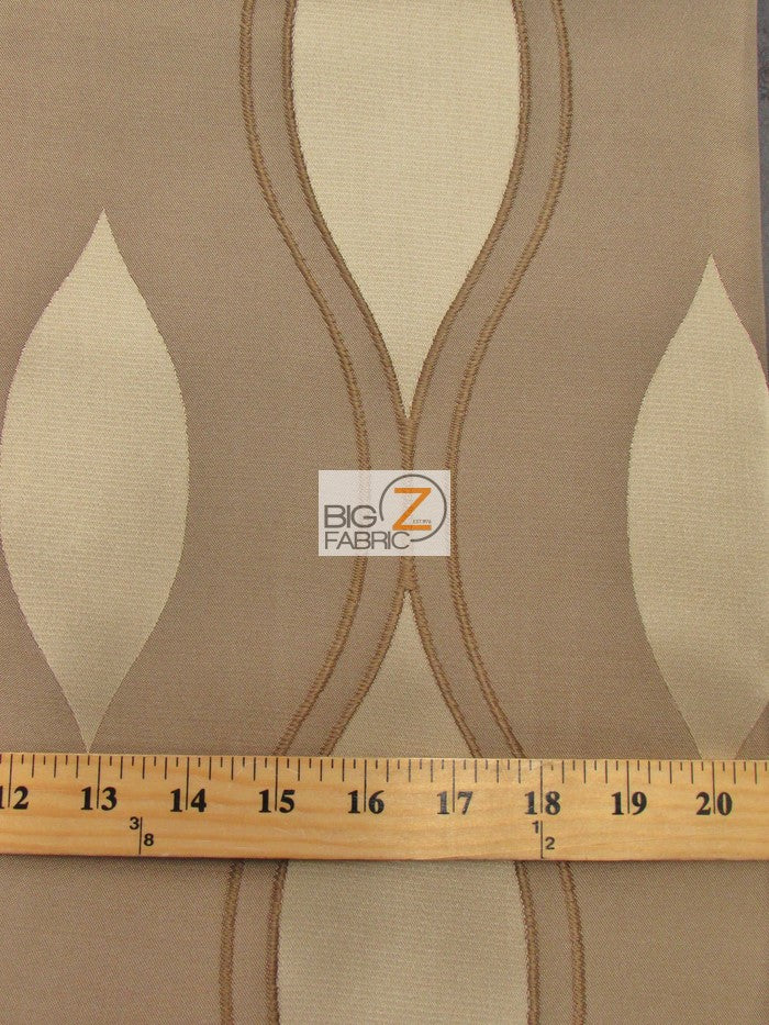 Jazmine Oval Mask Drapery Fabric / Champagne / Sold By The Yard - Image 2