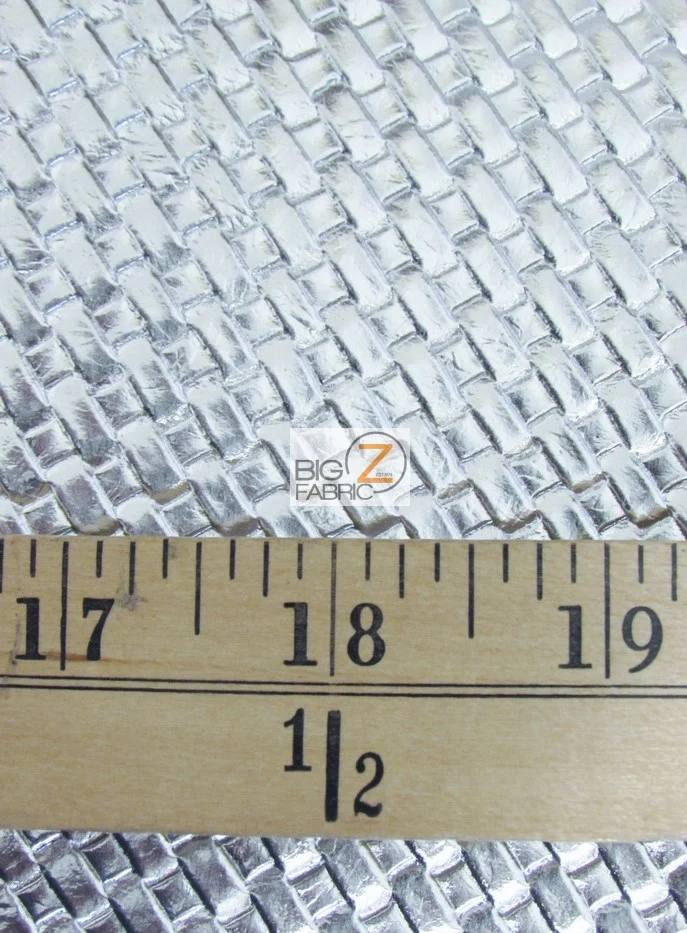 Lattice Basket Weave Upholstery Vinyl Fabric / Gold / Sold By The Yard - Image 2