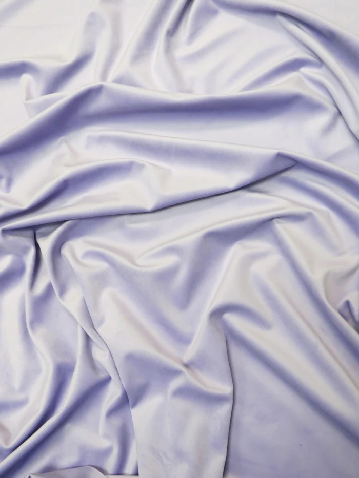 Matte Butter Velvet Drapery Upholstery Fabric / Ivory / Sold By The Yard - Image 2
