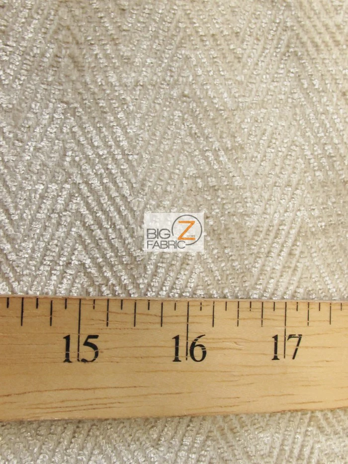 Mini Chevron Upholstery Fabric / Elmwood / Sold By The Yard - Image 2