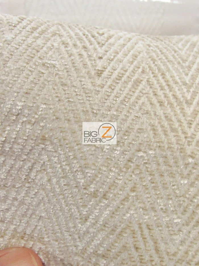 Mini Chevron Upholstery Fabric / Elmwood / Sold By The Yard - Image 3