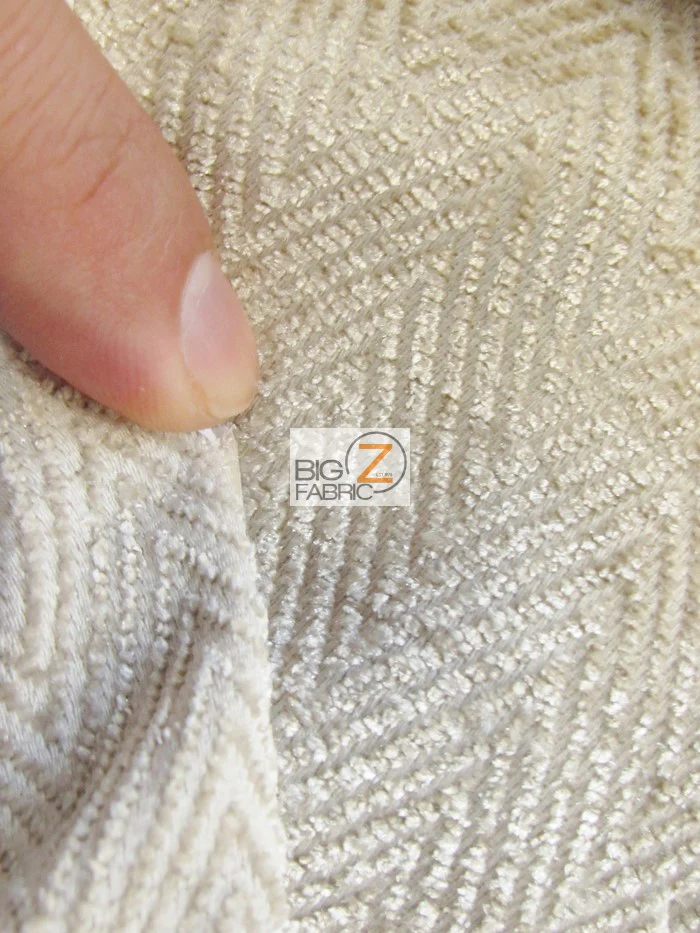 Mini Chevron Upholstery Fabric / Elmwood / Sold By The Yard - Image 4