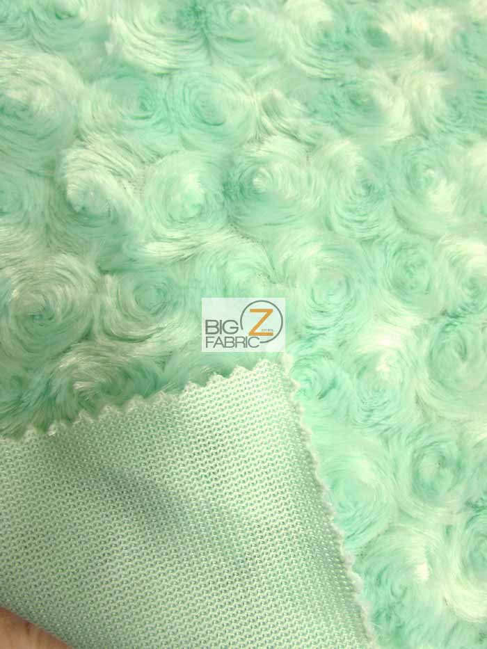 Candy Pink Minky Rose/Rosette Floral Baby Soft Fabric / Sold By The Yard - Image 4