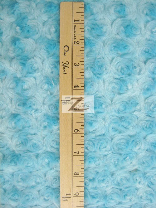 Wine Minky Rose/Rosette Floral Baby Soft Fabric / Sold By The Yard - Image 3