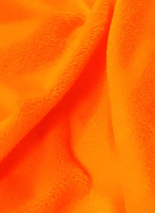 Neon Orange Minky Solid Baby Soft Fabric / 15 Yard Bolt / Free Shipping - Image 2