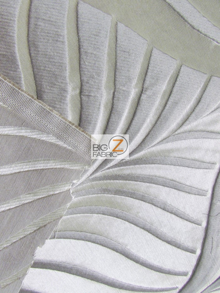 Mint Leaf Upholstery Drapery Fabric / Sand / Sold By The Yard - Image 2