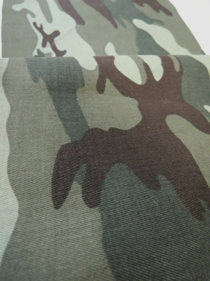 Moss Camouflage Twill Spandex Fabric - Assorted Twill Fabric - Image 2