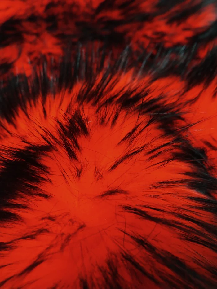 Neon Yellow/Black Poison Spike Shag Faux Fur Fabric / Sold by the Yard - Image 5