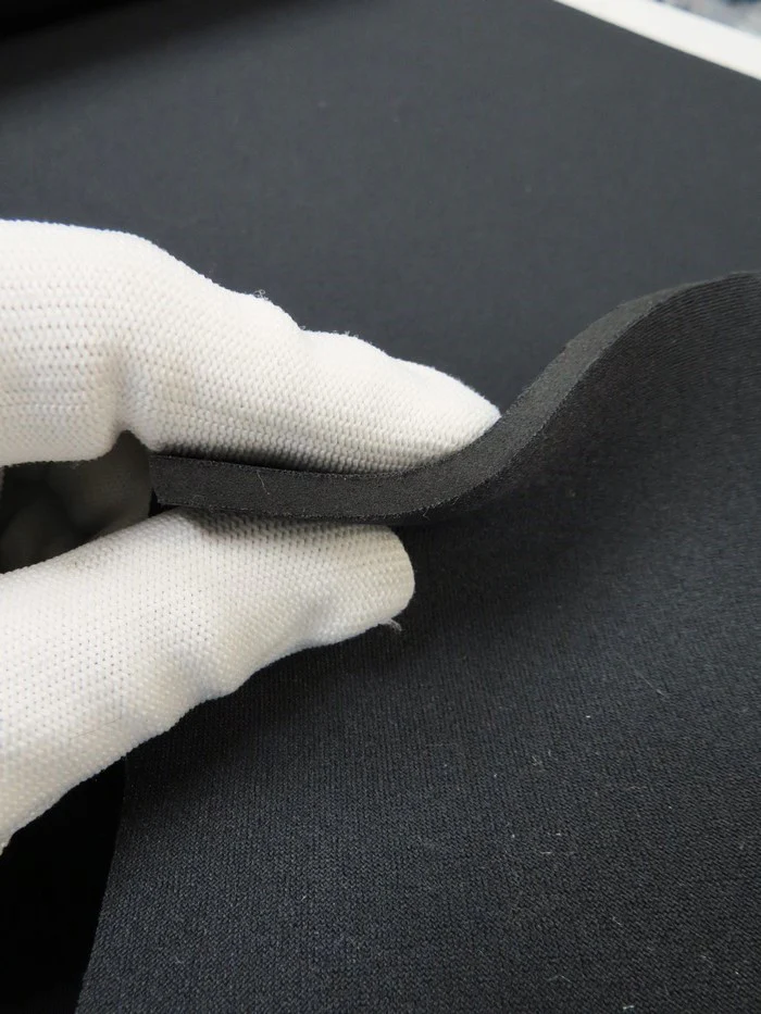Neoprene Nylon Bonded Sponge Waterproof Wetsuit Fabric / 5mm Black / Sold By The Foot - Image 3