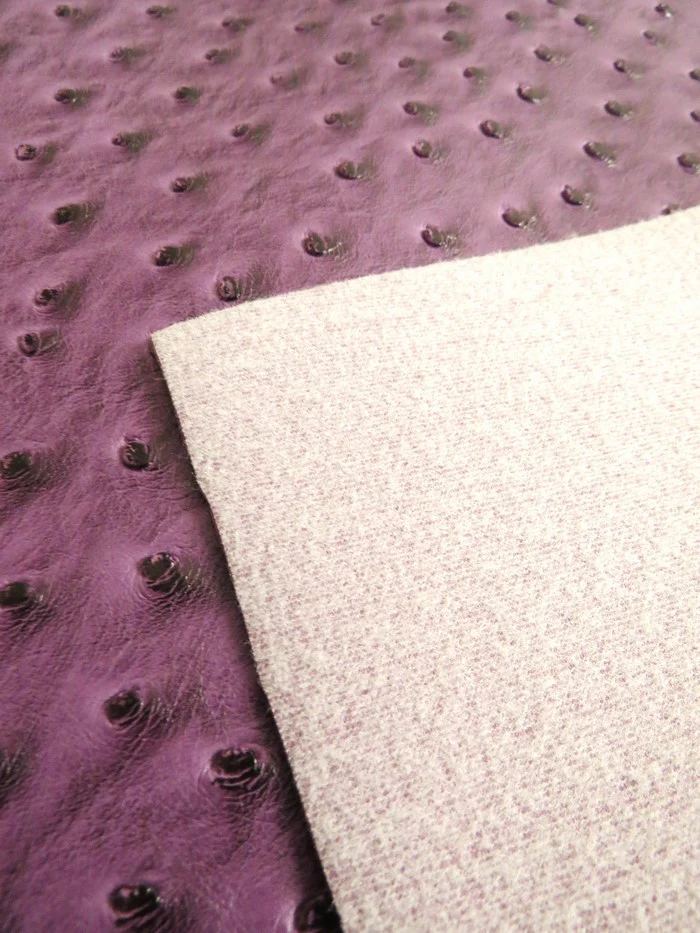 Passion Purple Classic Ostrich Upholstery Vinyl Fabric / Sold By The Yard - Image 5