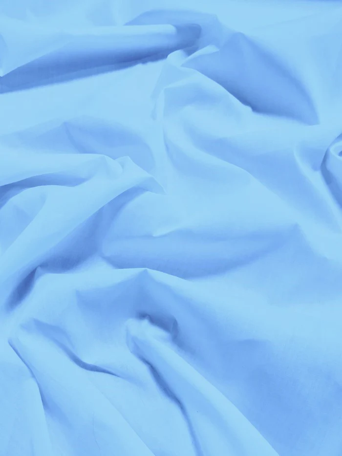 Poly Cotton Solid Fabric / Baby Blue / 30 Yard Bolt